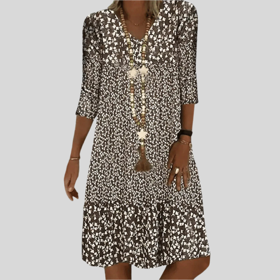 Valentine | Vestido Midi Elegante com Decote em V