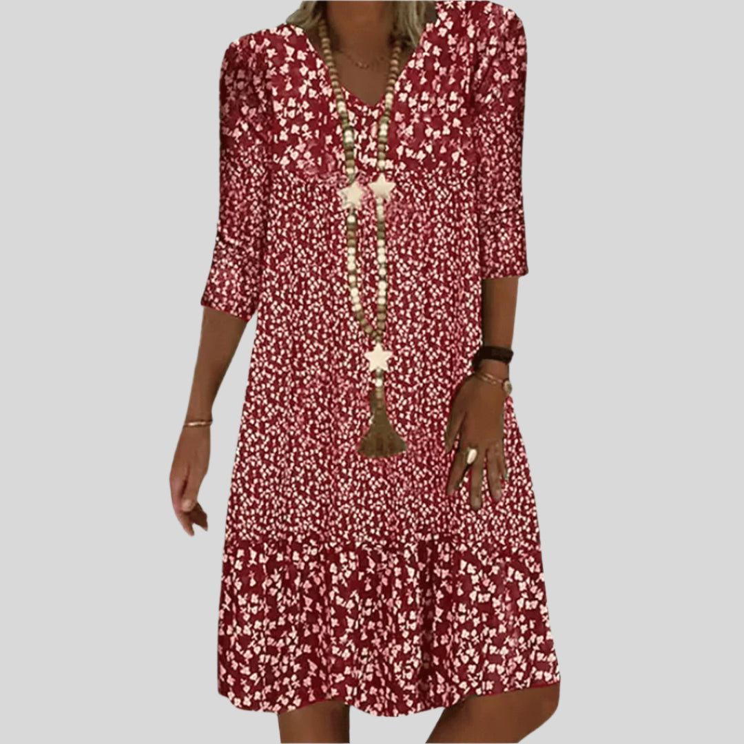 Valentine | Vestido Midi Elegante com Decote em V