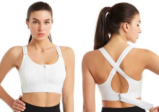 Lucienne | Sportbeha met Rits – Versterkt Comfort en Sportieve Look
