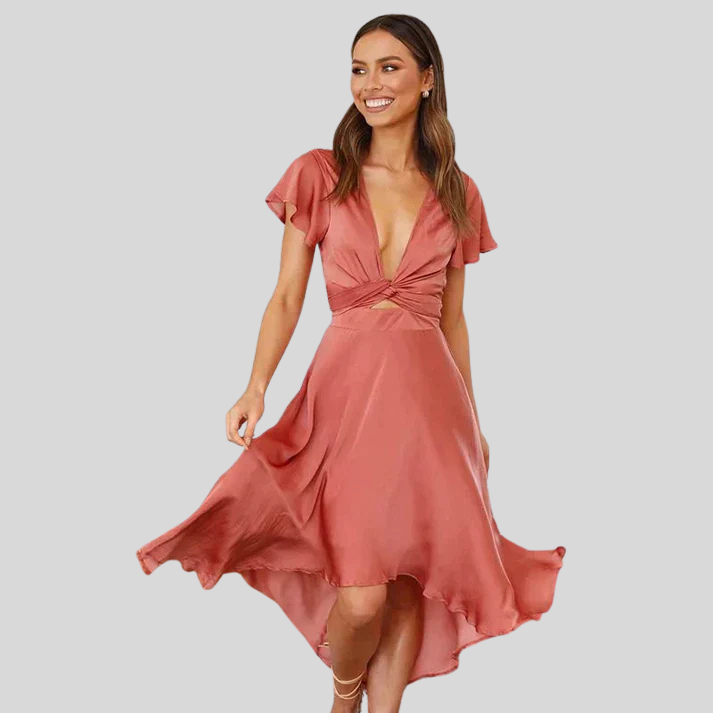 Gisèle | Rochie Midi Ușoară cu Farmec Estival