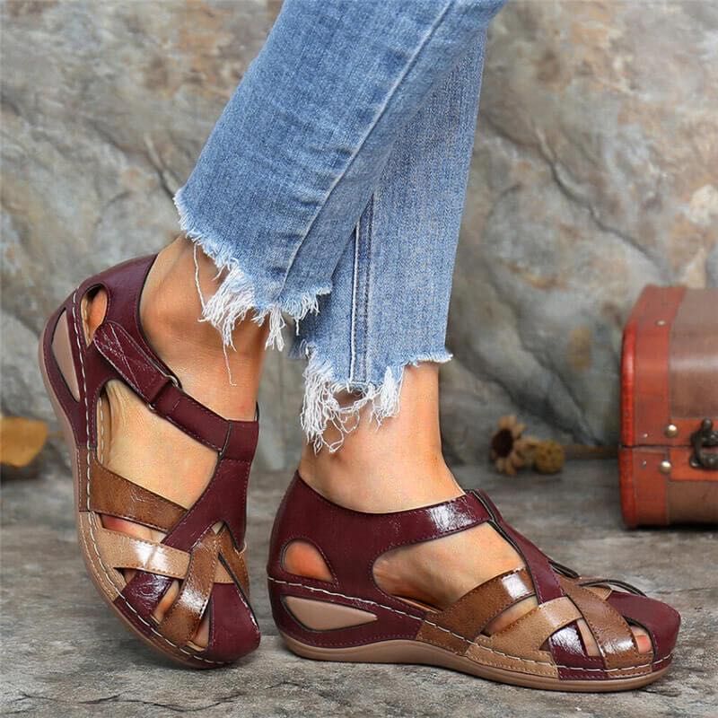 Alma | Sandálias de Tira Cruzada – Estilo Vintage e Feminino