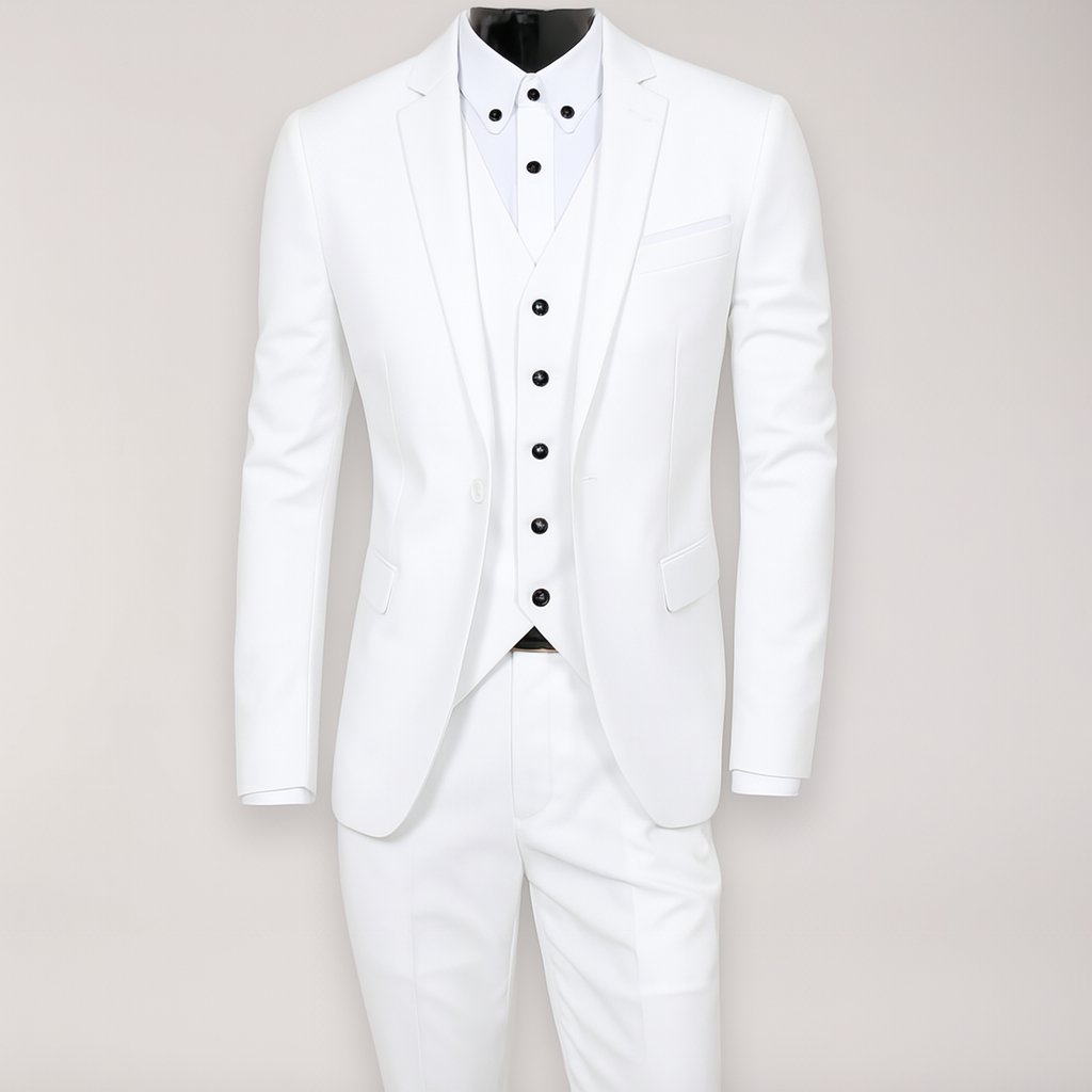 Emory | Miesten Kolmiosainen Slim Fit Tyylikäs