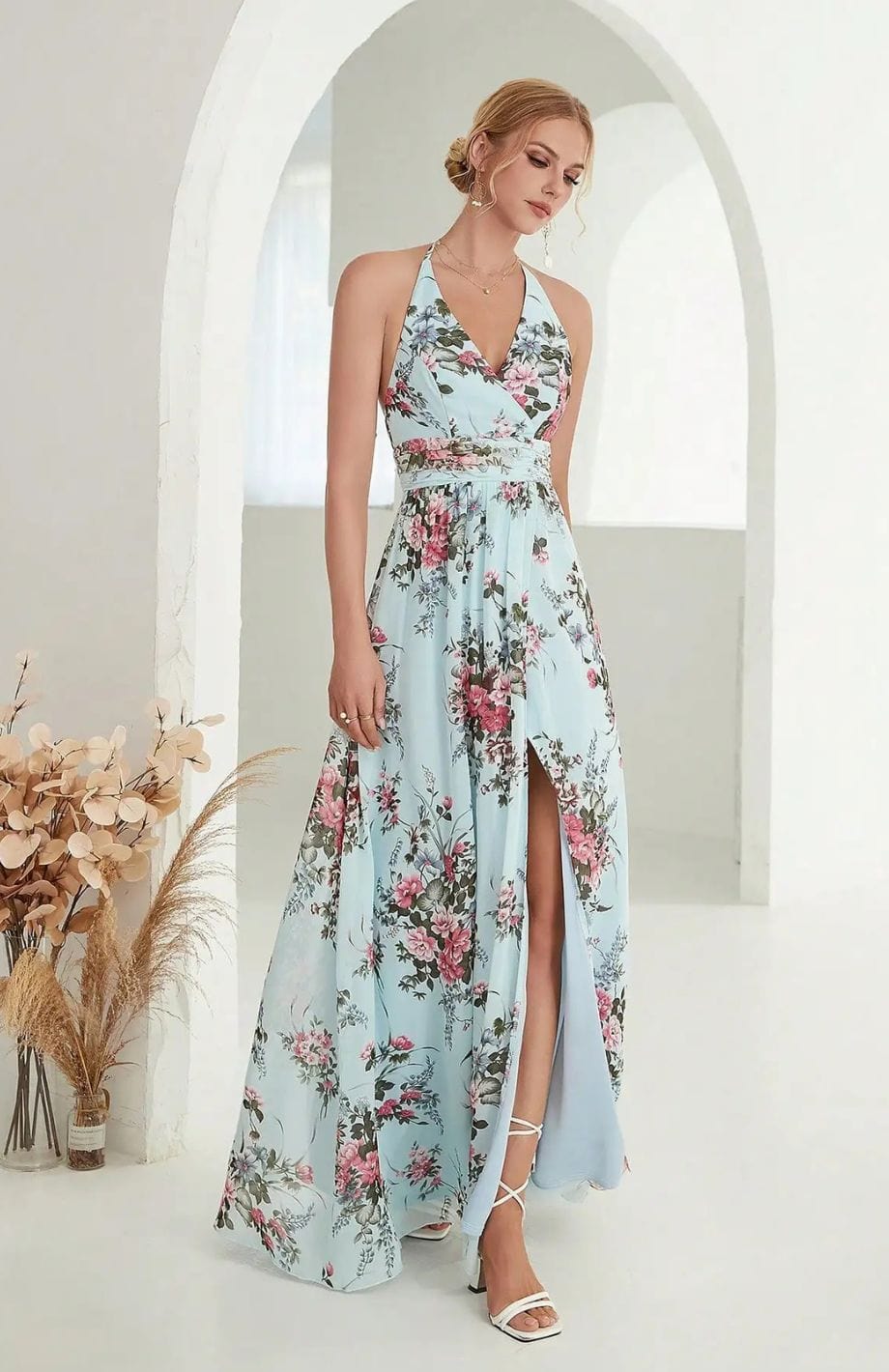 Eva | Elegante Jurk met Print – Perfect voor Trouwen