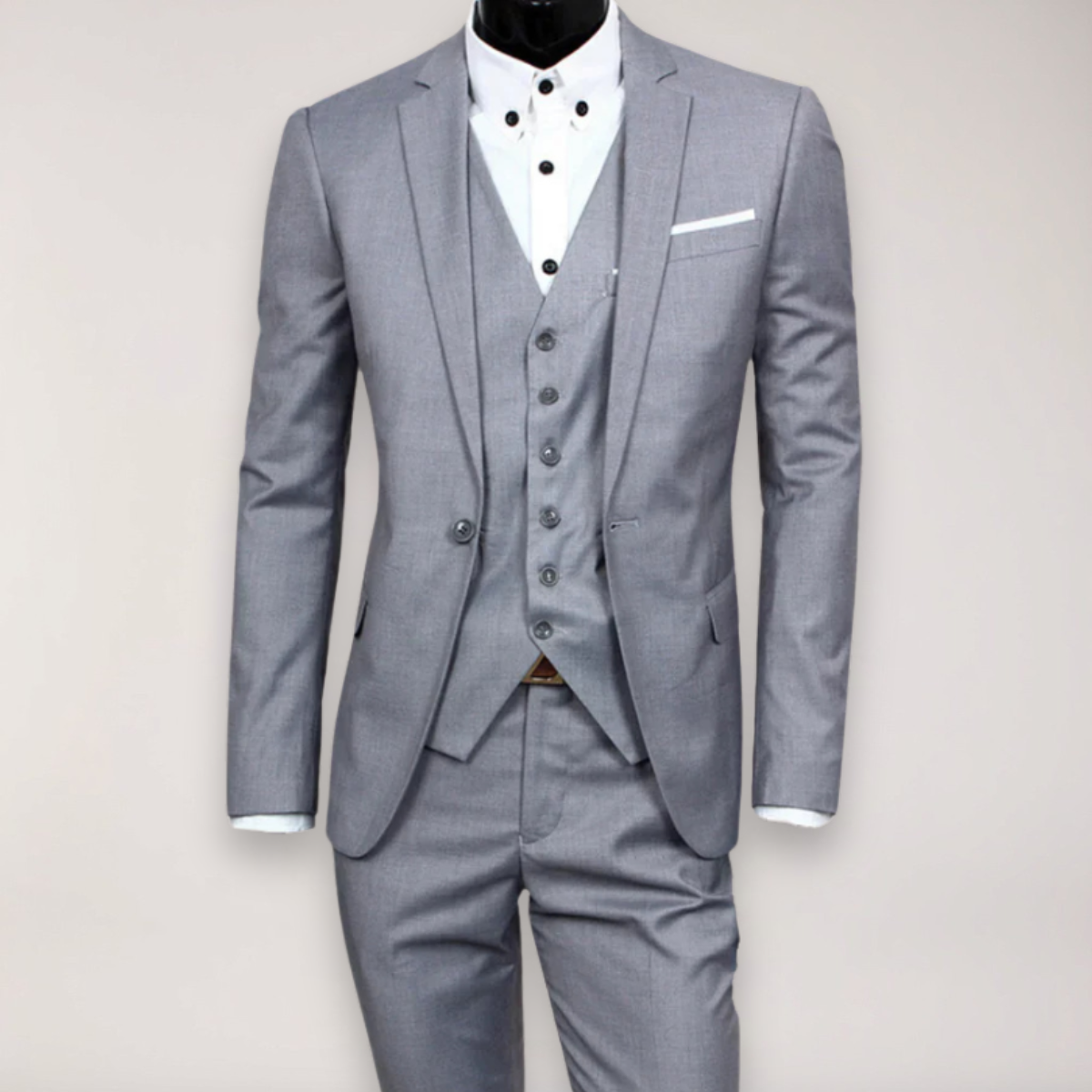 Emory | Miesten Kolmiosainen Slim Fit Tyylikäs