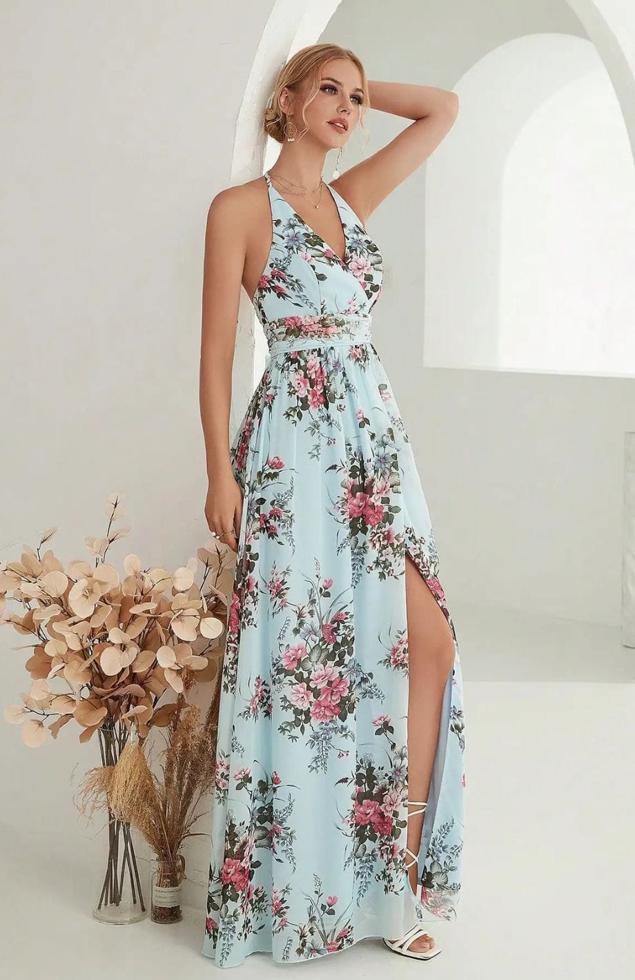 Eva | Elegante Jurk met Print – Perfect voor Trouwen