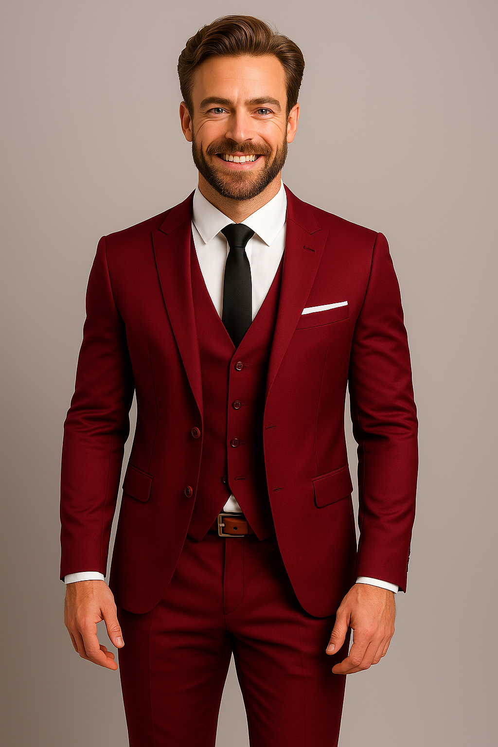 Emory | Miesten Kolmiosainen Slim Fit Tyylikäs