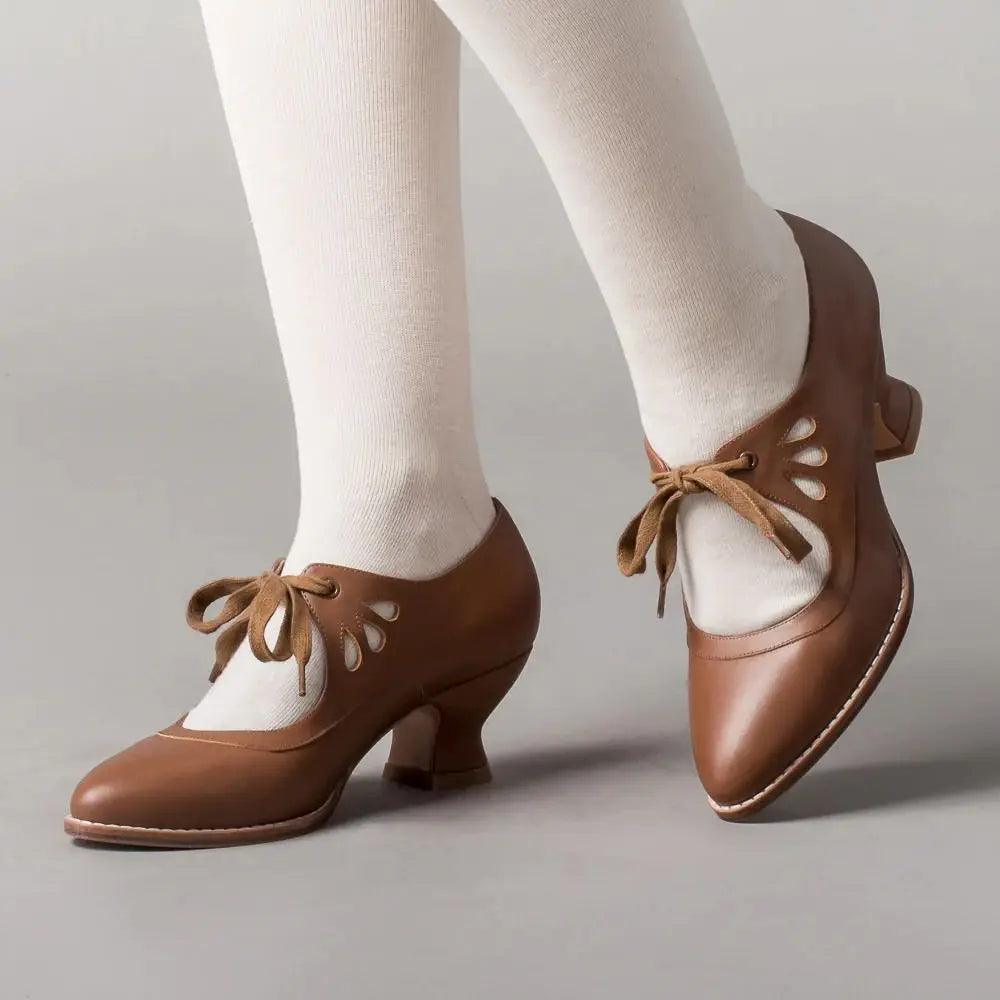 Margaux | Sko med Lav Hæl – Vintage Touch for et Unikt Look