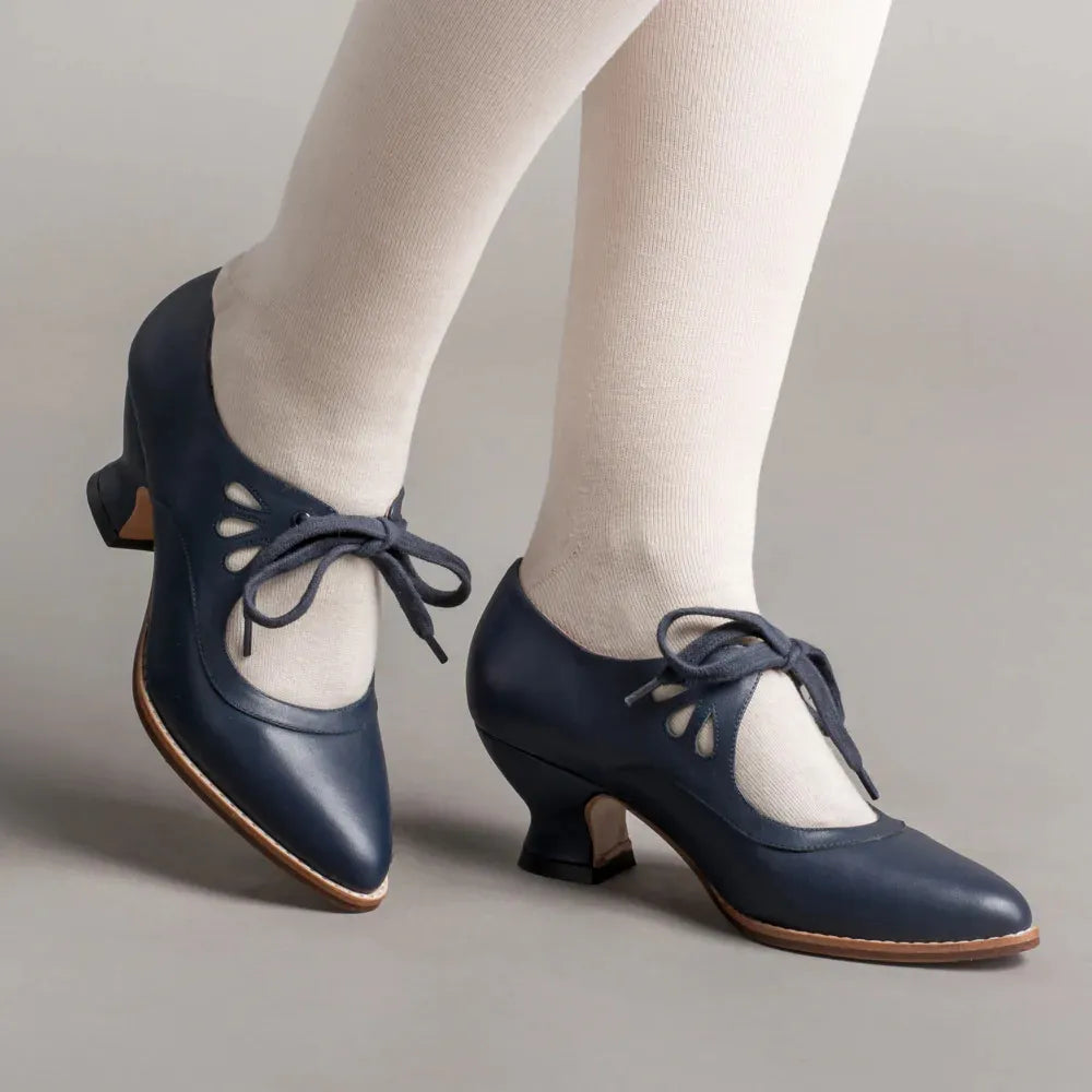 Margaux | Sko med Lav Hæl – Vintage Touch for et Unikt Look