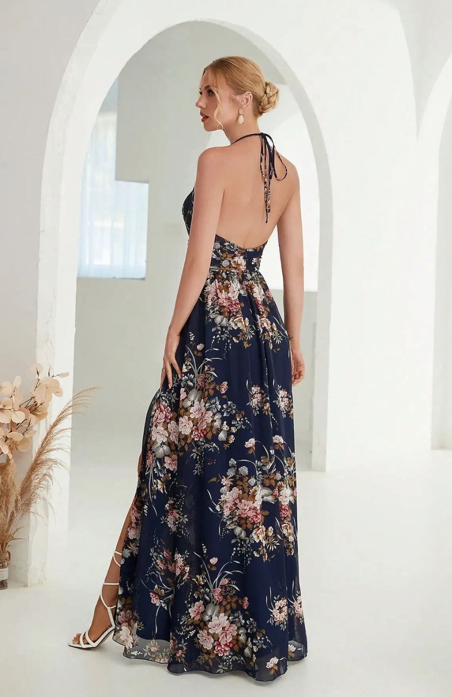 Eva | Elegante Jurk met Print – Perfect voor Trouwen