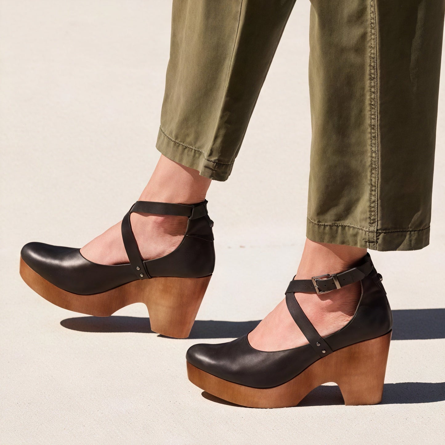 Sarah | Sandaler Med Bred Hæl – Stabilitet Og Trendy Look