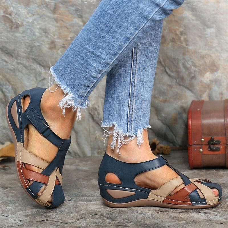 Alma | Sandálias de Tira Cruzada – Estilo Vintage e Feminino