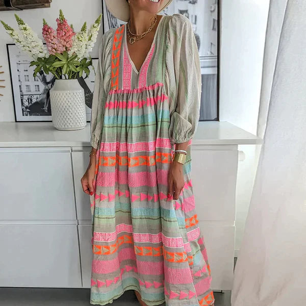 Gaëlle-Roze | Jurk Met Lange Mouwen – Zomerse En Trendy Look