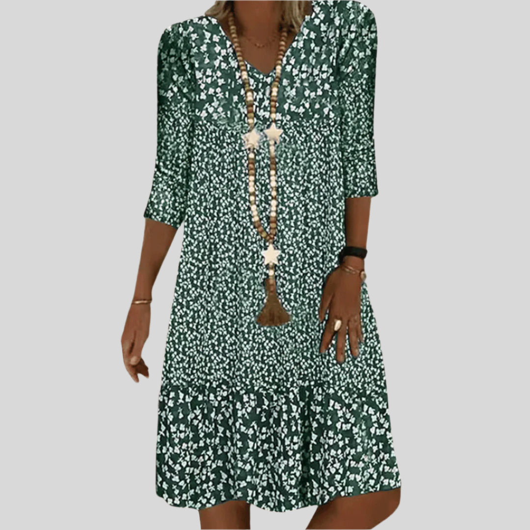 Valentine | Vestido Midi Elegante com Decote em V