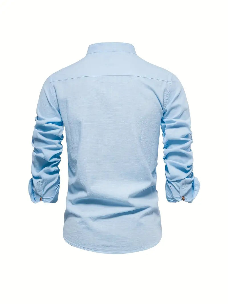 Clément | Camicia Delicata – Taglio Allungato e Dettagli Bottone