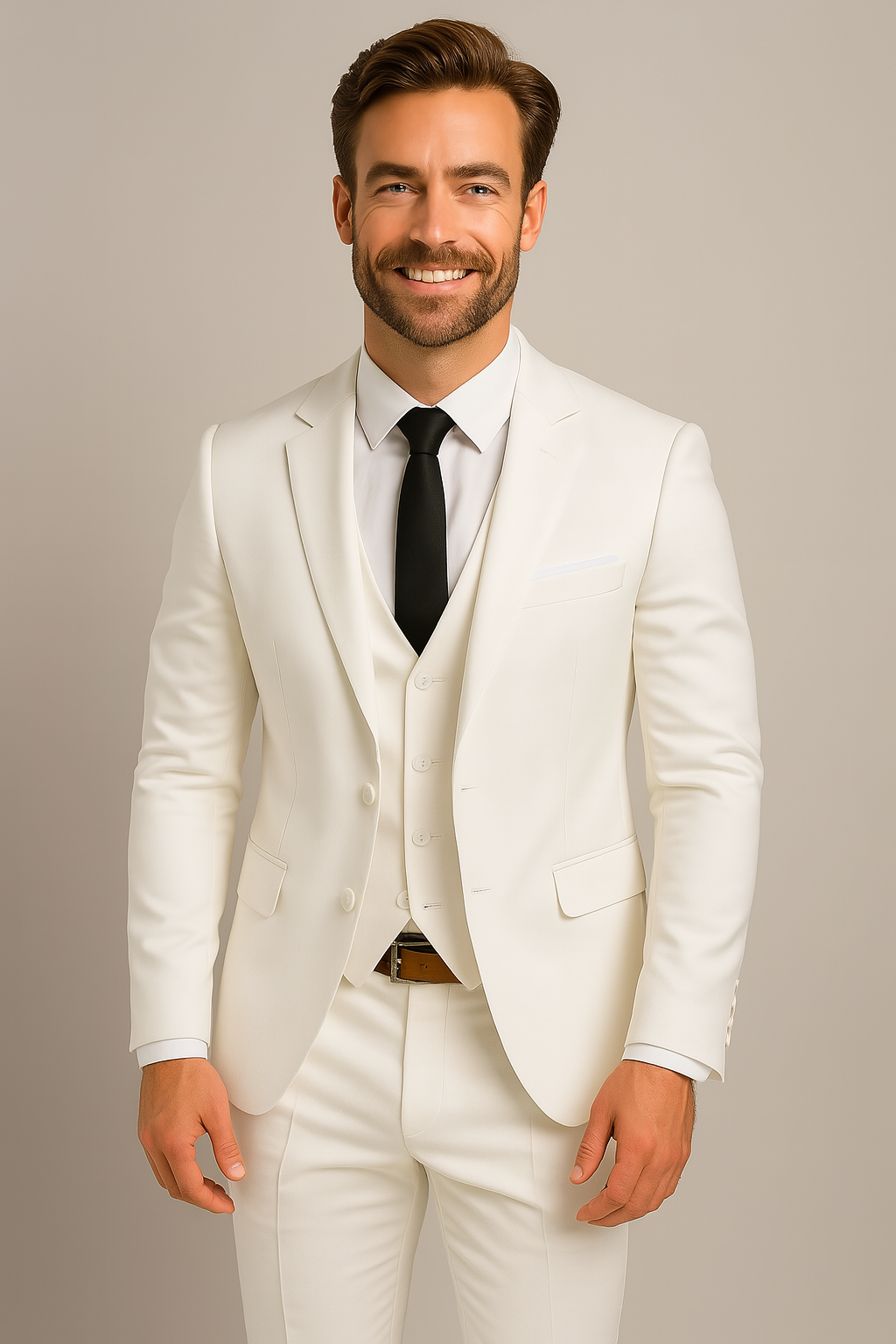 Emory | Miesten Kolmiosainen Slim Fit Tyylikäs