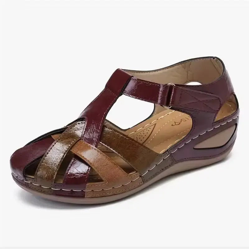Alma | Sandálias de Tira Cruzada – Estilo Vintage e Feminino