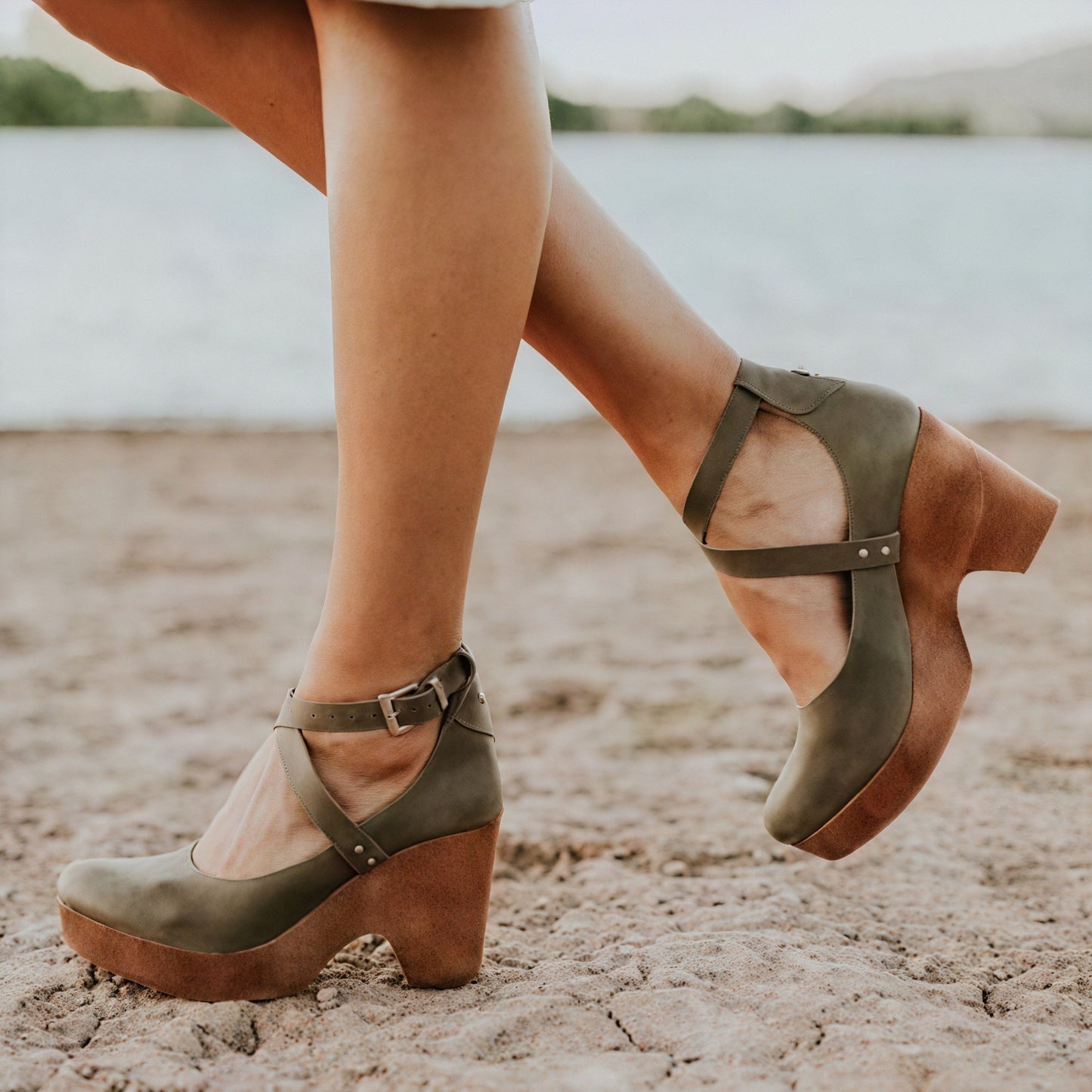 Sarah | Sandaler Med Bred Hæl – Stabilitet Og Trendy Look