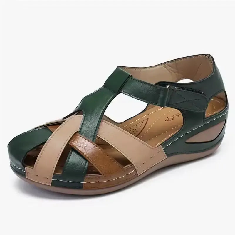Alma | Sandálias de Tira Cruzada – Estilo Vintage e Feminino
