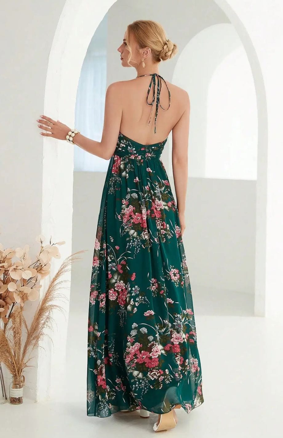 Eva | Elegante Jurk met Print – Perfect voor Trouwen