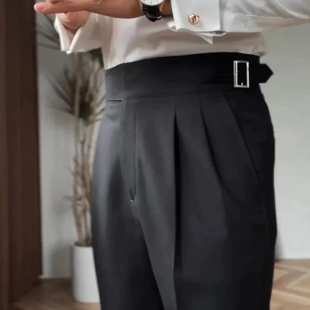 Axel | Men's High-Waisted Pants – Classic and Modern Elegance