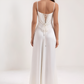 Ibtissam | Vestido Largo Elegante – Espalda Corset y Silueta Sublimada 