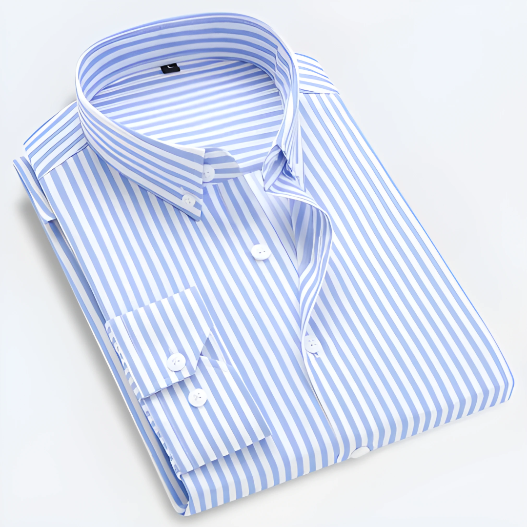 Idriss | Skjorte med Fine Striper – Slim Fit & Allsidig Stil 