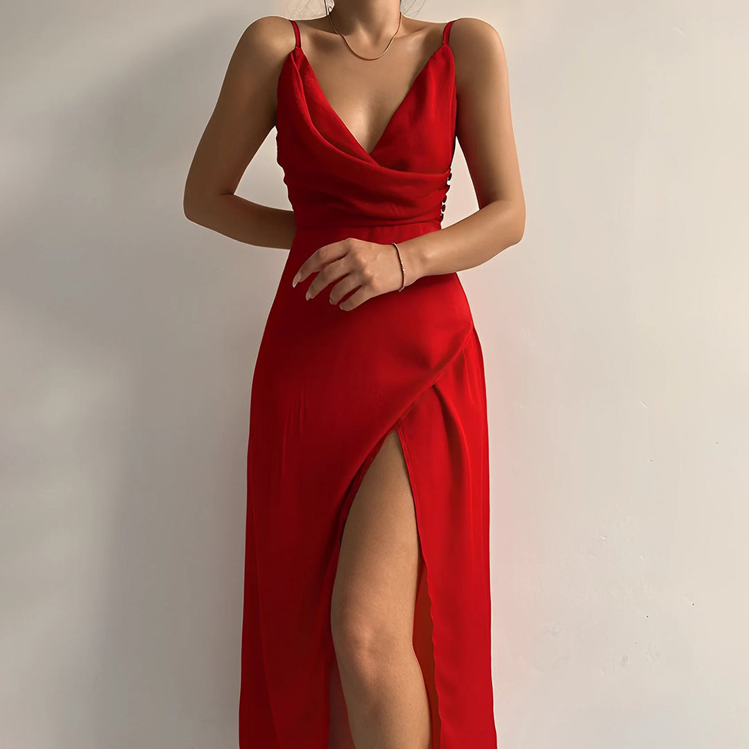 Séraphine | Vestido Chic de Alças – Para Uma Aparência Sedutora e Refinada 