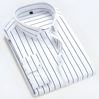 Idriss | Skjorte med Fine Striper – Slim Fit & Allsidig Stil 