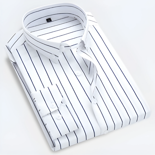 Idriss | Skjorte med Fine Striber – Slim Fit & Alsidig Stil 