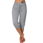 Delphine | Pantalones capri con cordón de ajuste y cintura elástica 