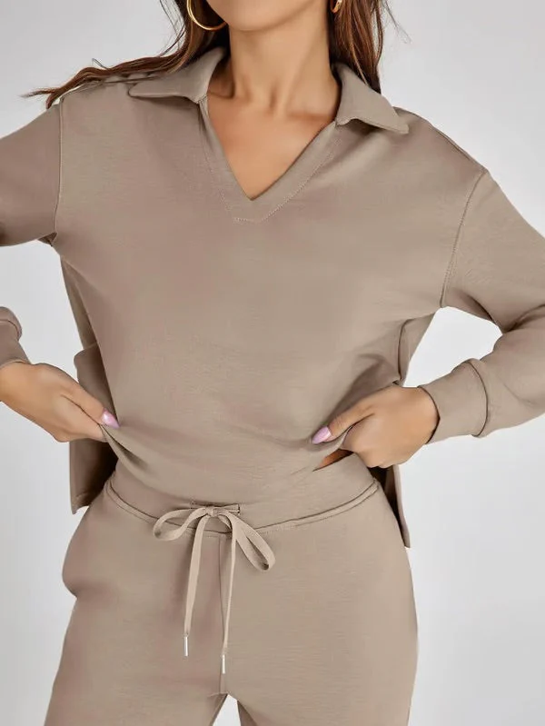 Marnie | Conjunto Confortável de Duas Peças para Mulher com Gola 