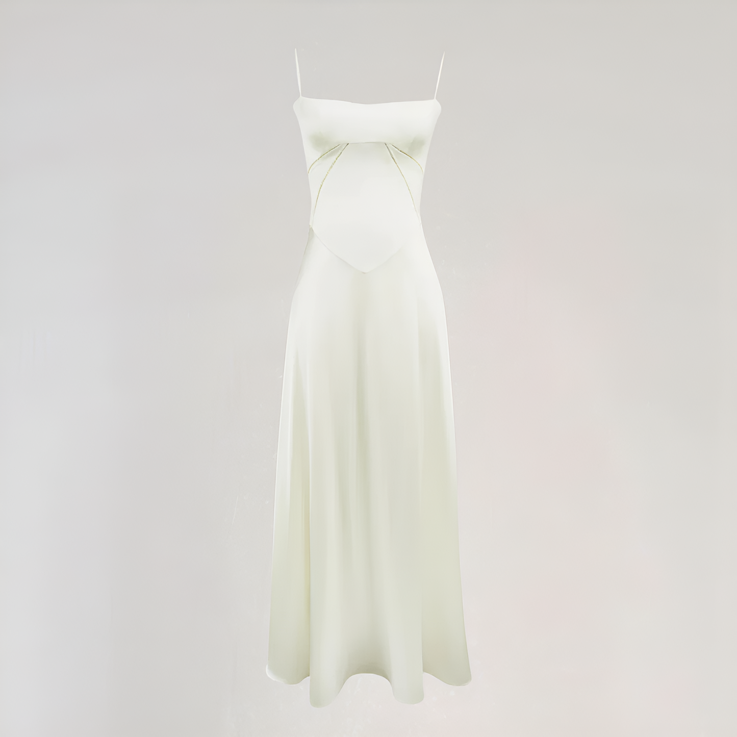 Ibtissam | Vestido Largo Elegante – Espalda Corset y Silueta Sublimada 