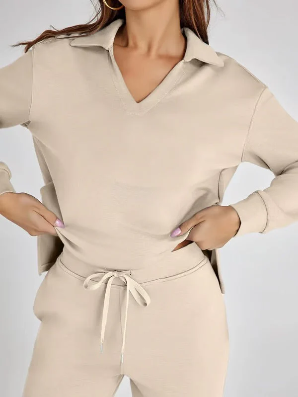 Marnie | Conjunto Confortável de Duas Peças para Mulher com Gola 