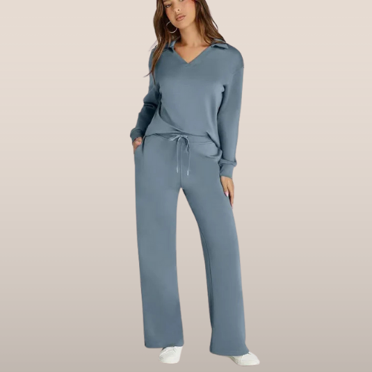 Marnie | Conjunto Confortável de Duas Peças para Mulher com Gola 