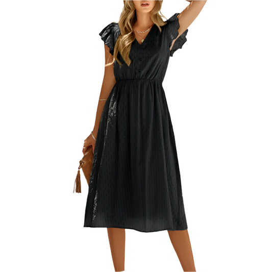 Catherine | Vestido de Verão Decotado V 