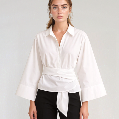 Élise | Letná Portfóliová Košeľa – Ľahká Elegancia a Ženský Strih 