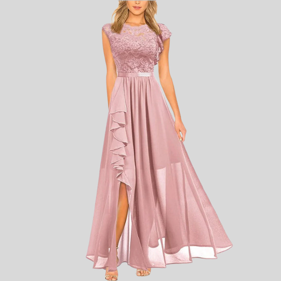 Gwenaëlle | Elegantní dlouhá šaty bez rukávů 
