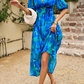 Alma | Blumen Kleid – Romantische Eleganz und strukturierte Ärmel 