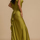 Josiane | Long Fluid Dress – Slit and Feminine Look 
