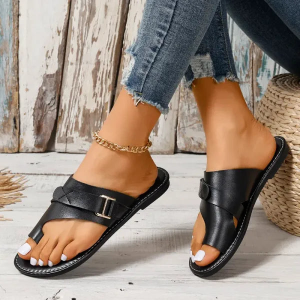 Louise | Sandalen Met Kruisband – Elegantie En Eenvoud Voor De Zomer 