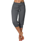 Delphine | Pantalones capri con cordón de ajuste y cintura elástica 