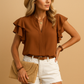 Audrey | Blusa Feminina com Rendas e Decote em V Elegante 