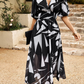Alma | Blumen Kleid – Romantische Eleganz und strukturierte Ärmel 