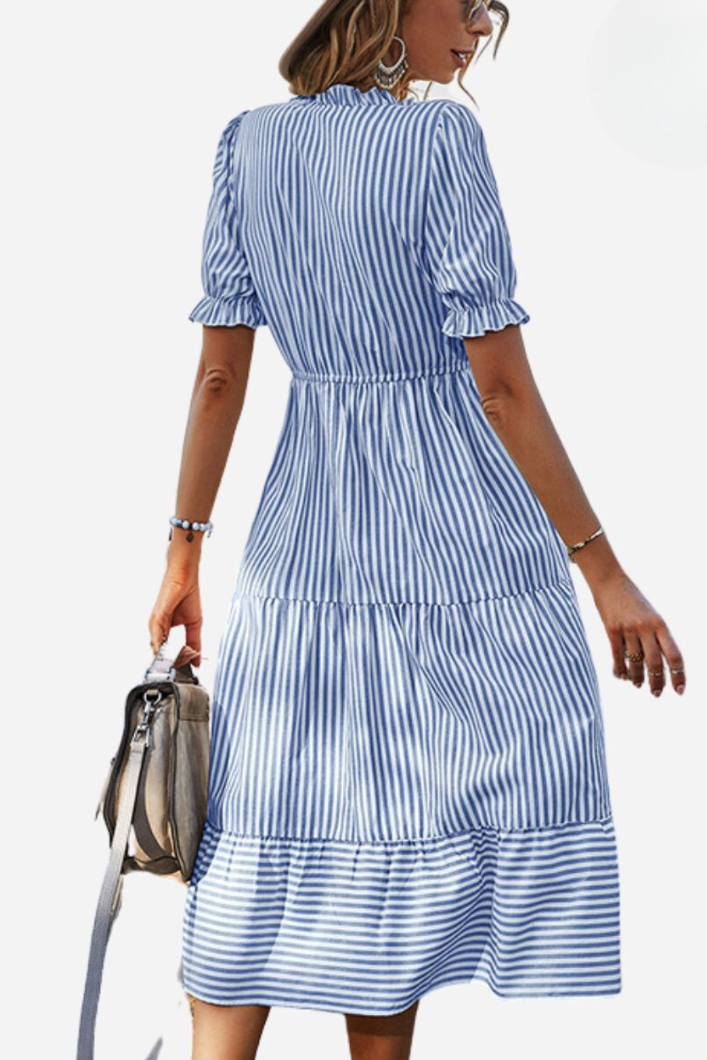 Freja | Csíkos Bohém Chic Ruha 