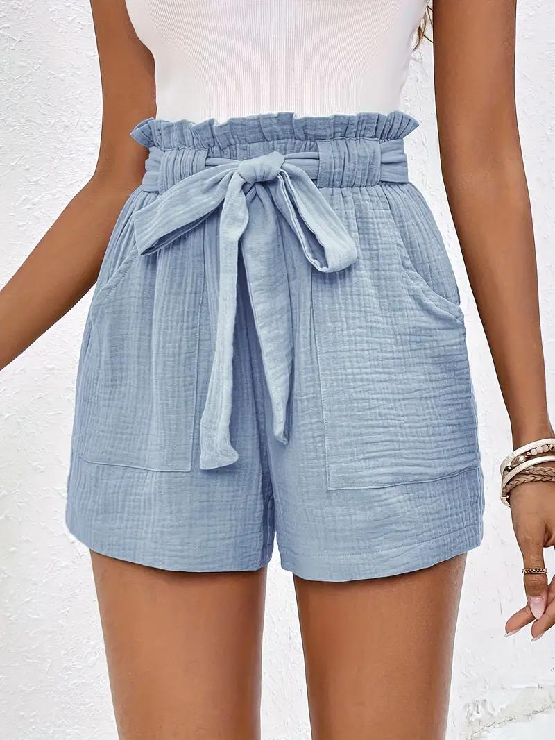 Marie | Shorts Med Bælte – Rynket Talje Og Sommerkomfort 
