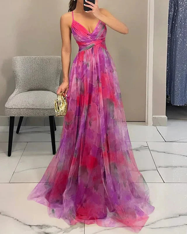 Samira | Rochie Lungă de Vară – Prospețime Florală și Stil Romantic 