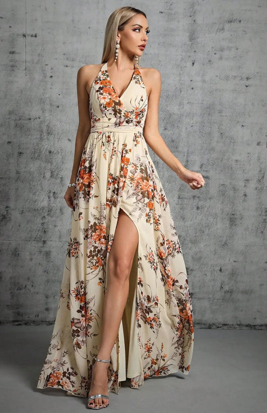 Eva | Elegante Jurk met Print – Perfect voor Trouwen 