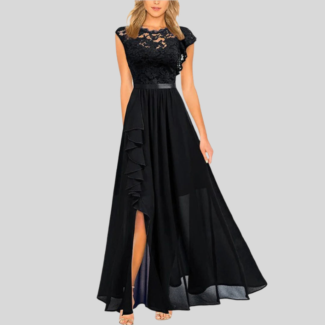 Gwenaëlle | Elegantní dlouhá šaty bez rukávů 