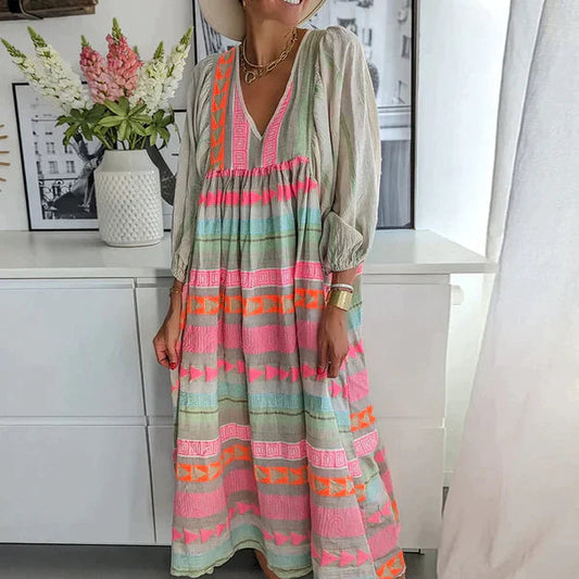 Gaëlle-Roze | Jurk Met Lange Mouwen – Zomerse En Trendy Look 