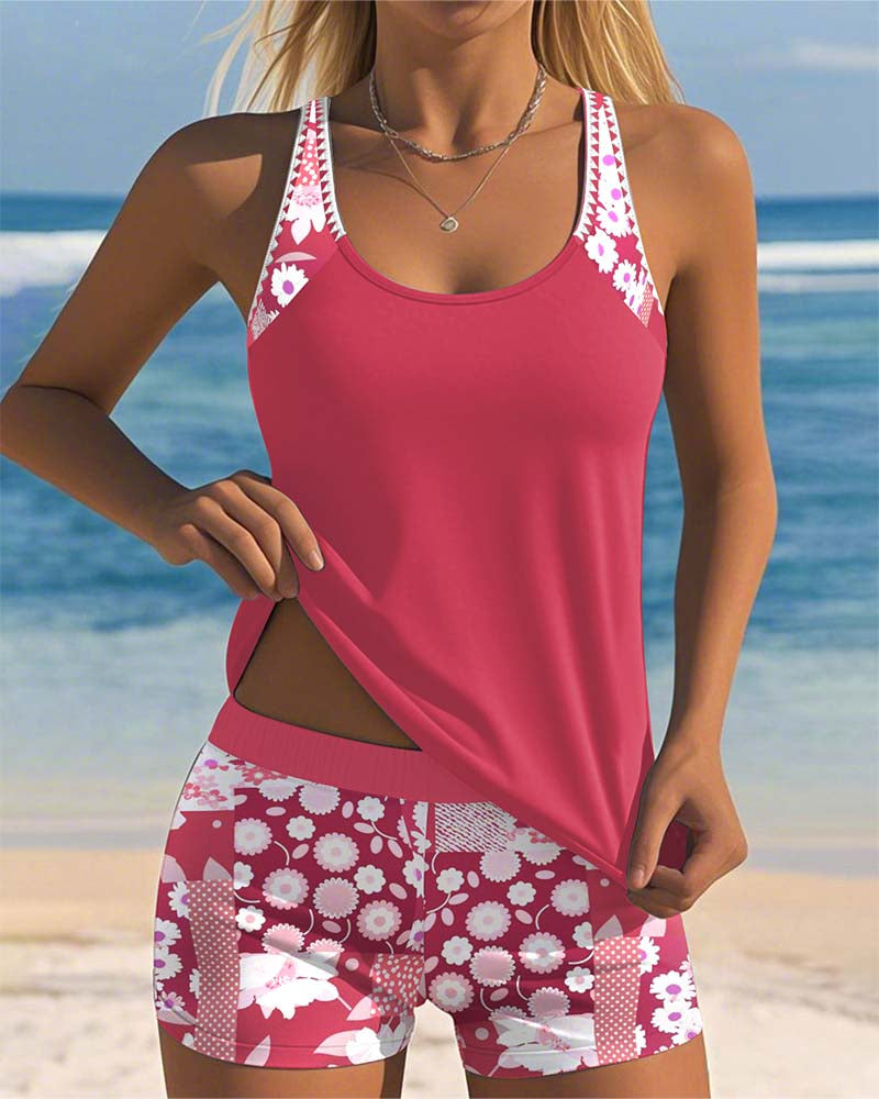 Samira | Ensemble Plage Femme - Style Fleurie